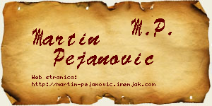 Martin Pejanović vizit kartica